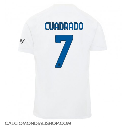 Maglie da calcio Inter Milan Juan Cuadrado #7 Seconda Maglia 2023-24 Manica Corta